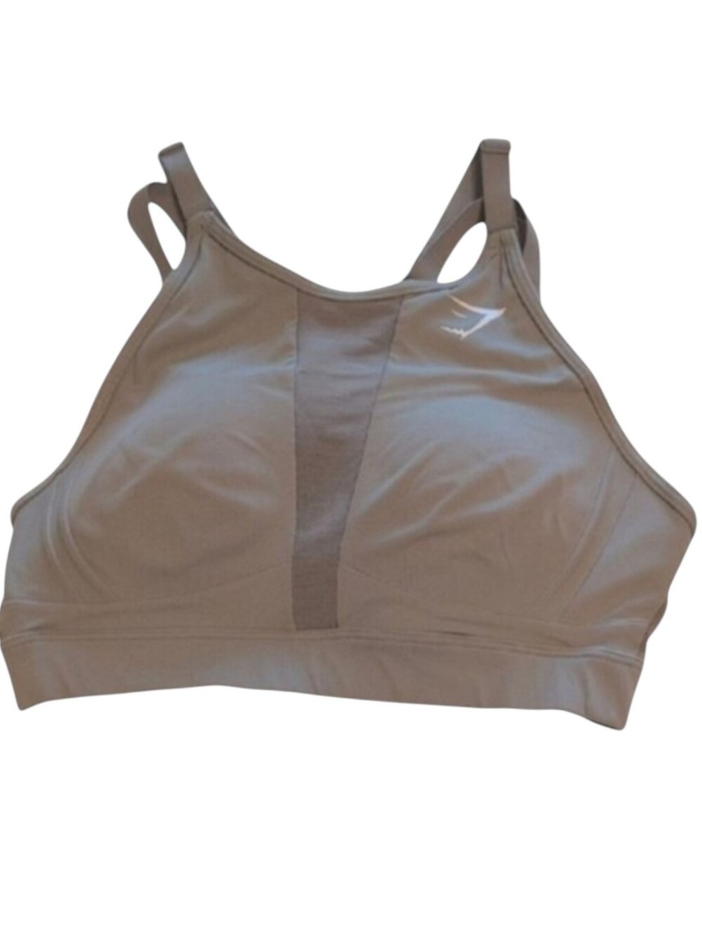 Gymshark Gray Sports Bra with Mesh Detail Size Small